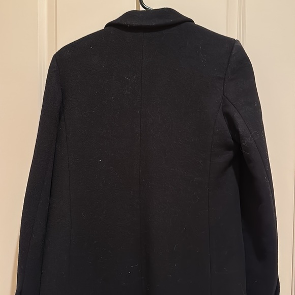 Aritzia Babaton Pea Wool Coat Black - Picture 6 of 7